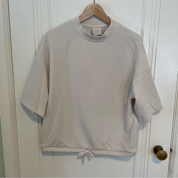 Varley Alden Short Sleeve‎ Sweat Top in Birch - Picture 7 of 10